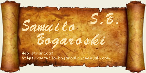 Samuilo Bogaroški vizit kartica
